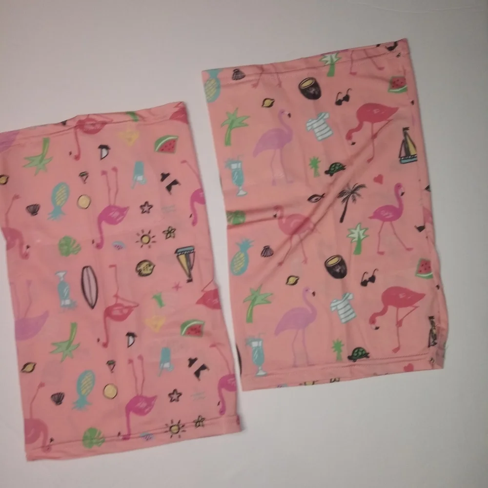 Girls 2pk Neck Gaiter Bandanas Face Mask S…
